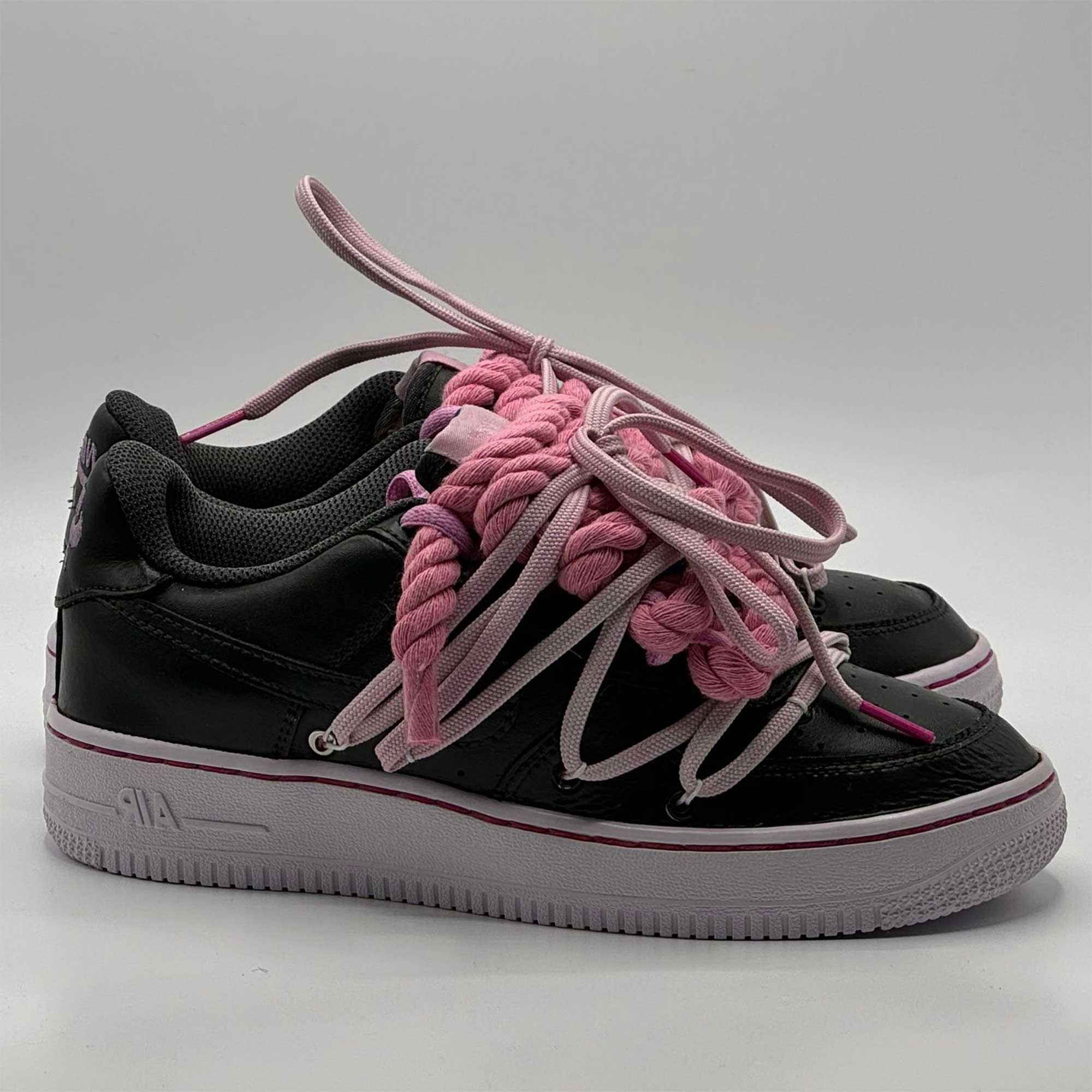 Black and pink af1 deals